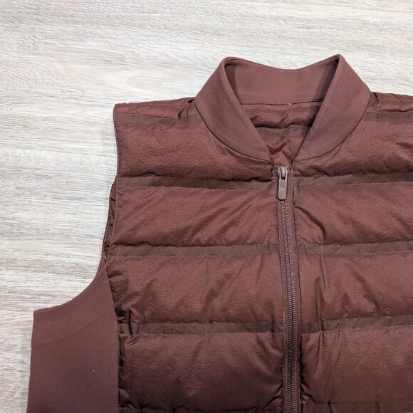 Lululemon Down and Around Vest Women's 10 Dark Cedar Puffer Down Fall Hiking & - Picture 3 of 12